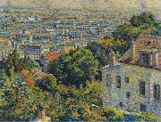 Maximilien Luce Montmartre, de la rue Cortot, vue vers saint-denis oil painting on canvas